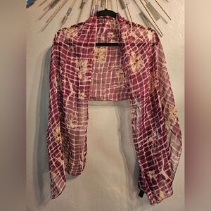 Large Women's Vintage Korean Scarf / Wrap